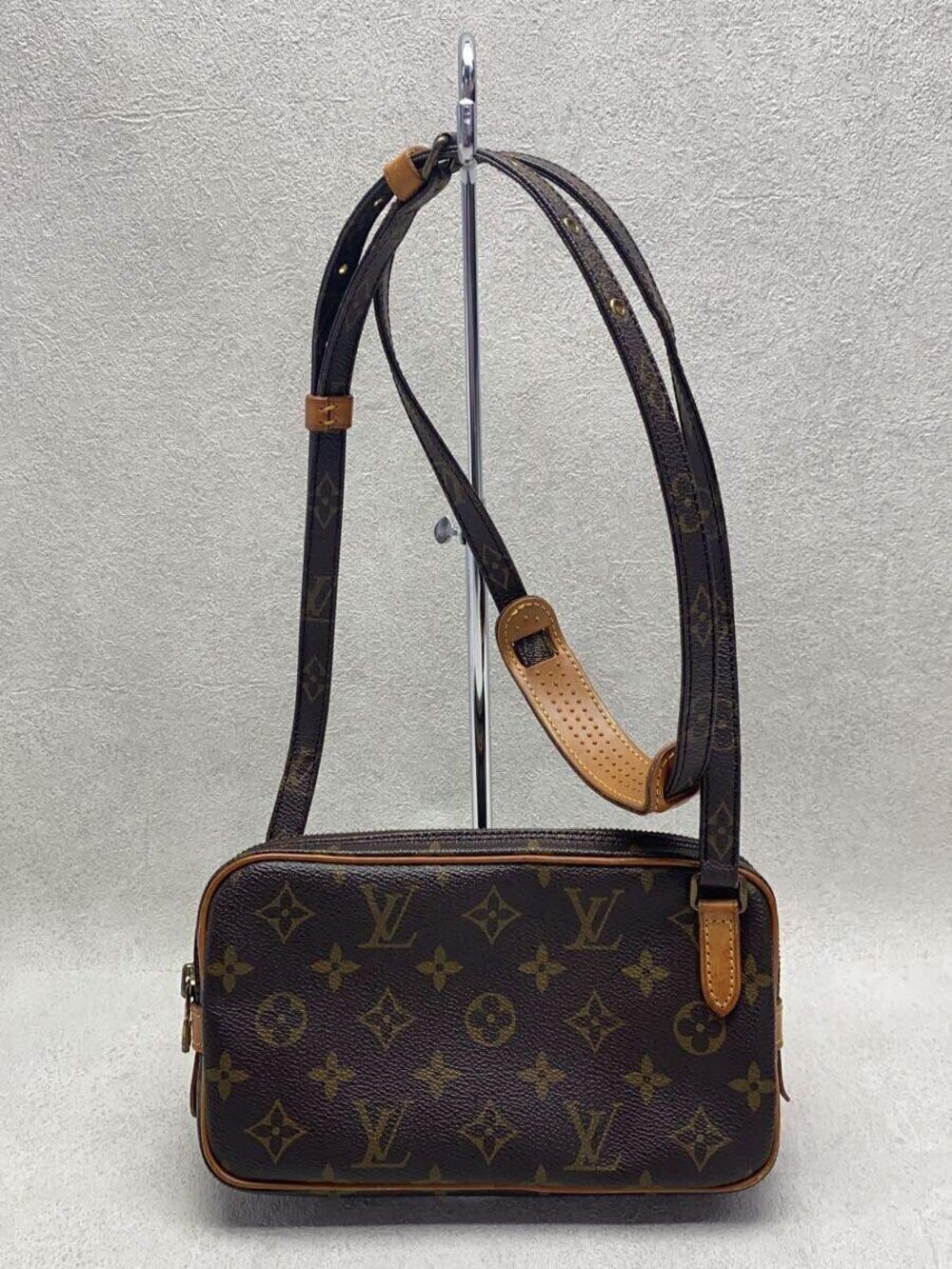 Louis Vuitton Pochette Marly Bandouliere Monogram Canvas Brown